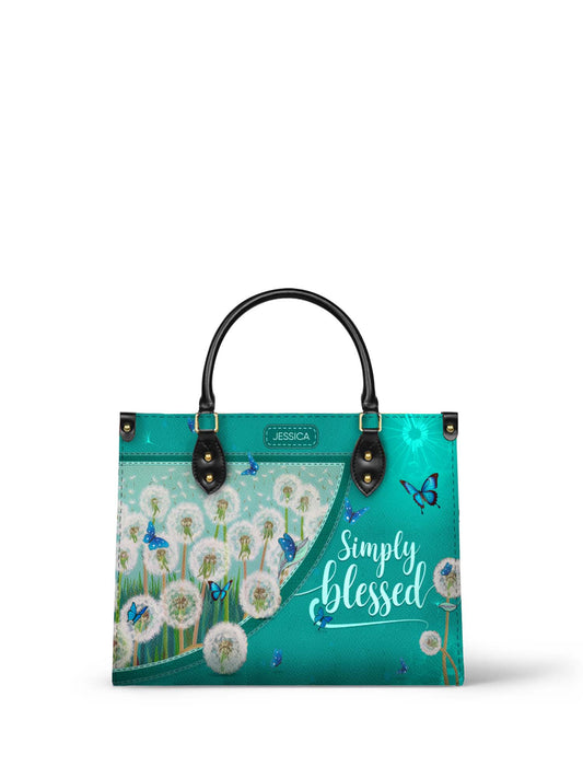 Simply Blessed Christian Leather Church Bag