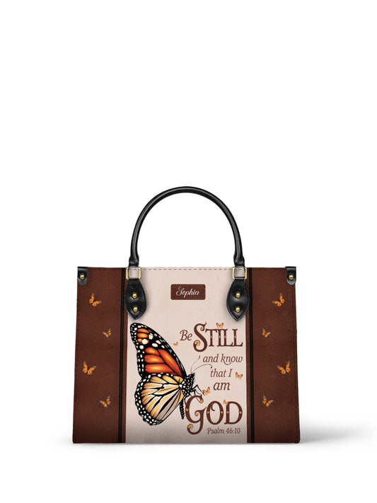 Be Still And Know That I Am God Christian Leather Church Bag