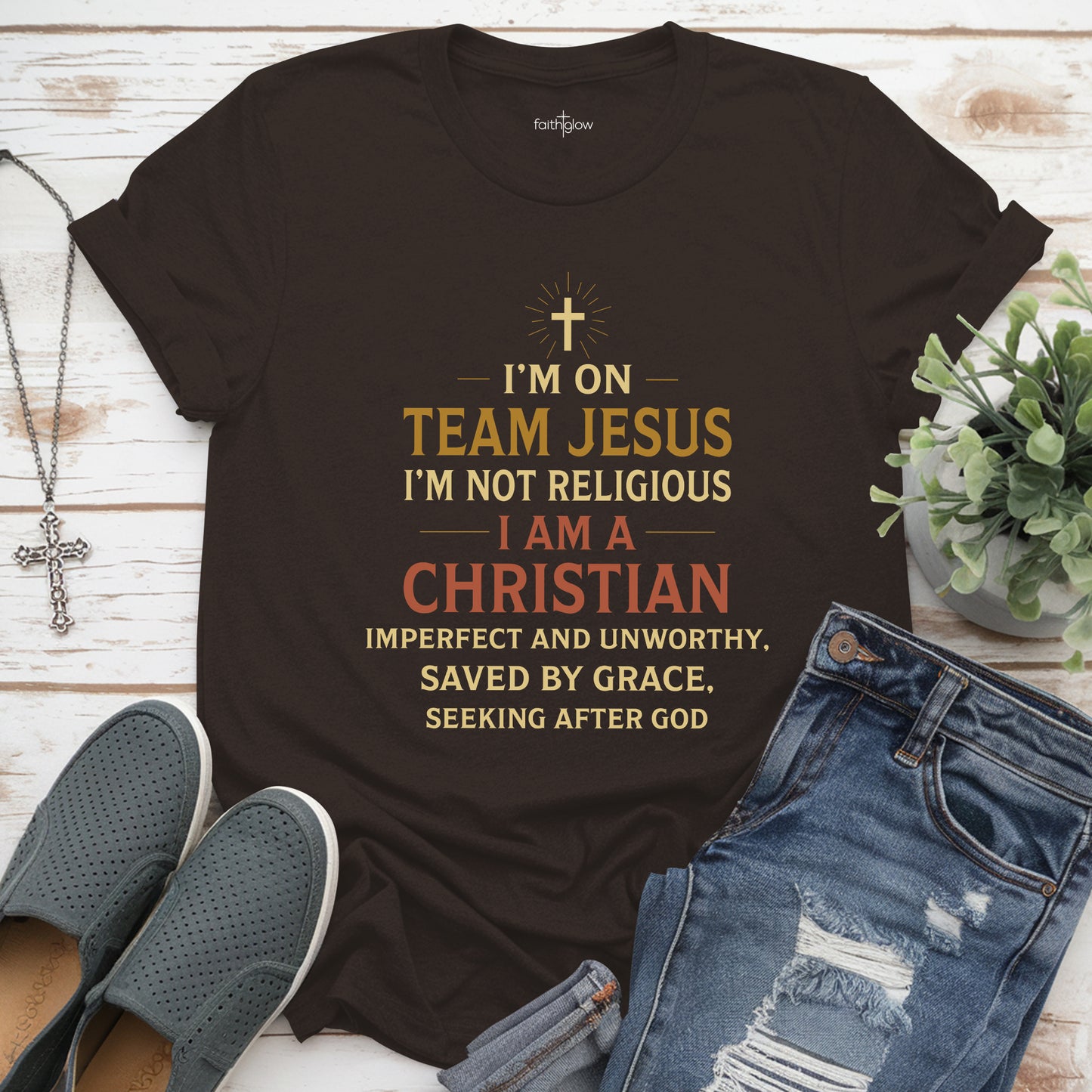 I’m On Team Jesus Christian T Shirt