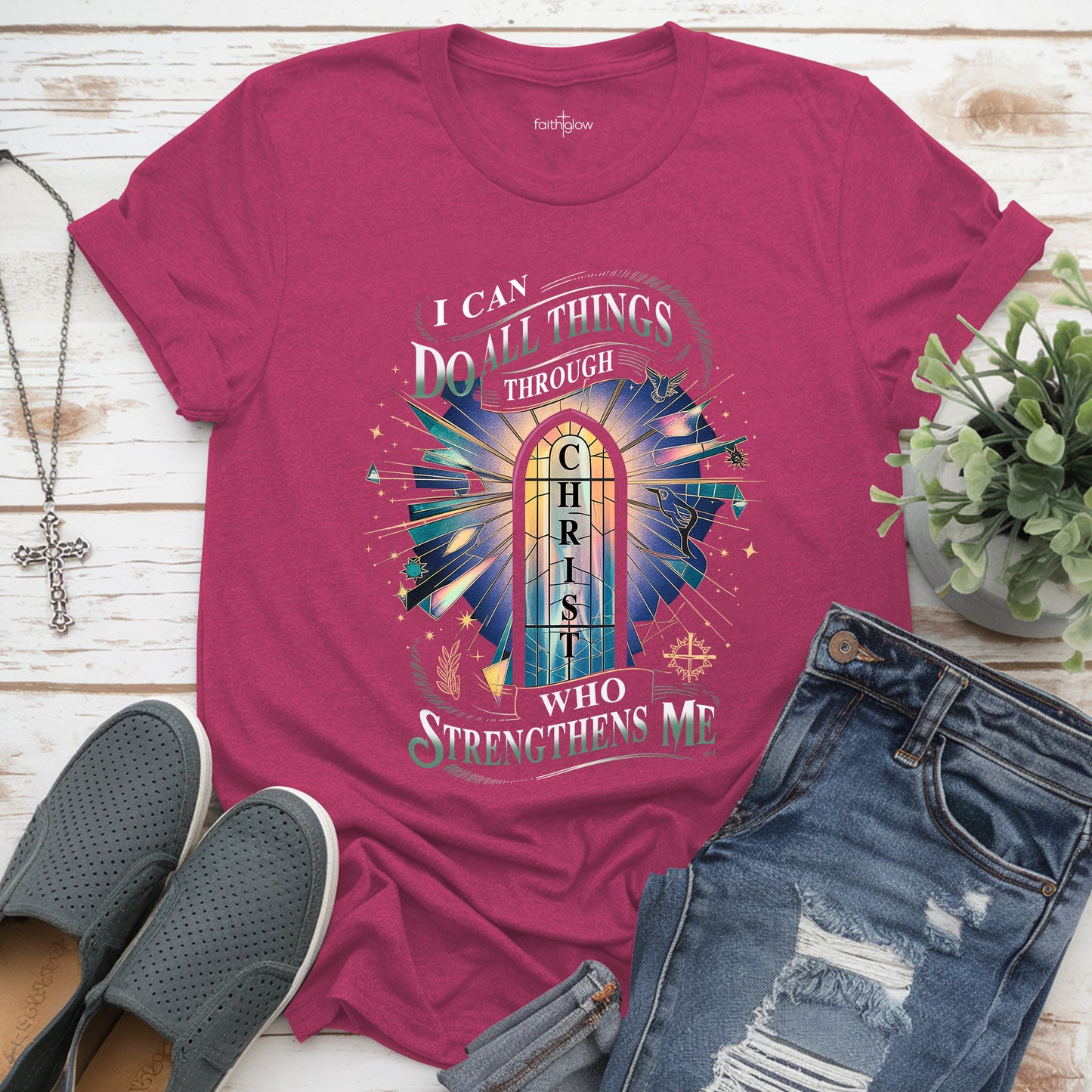 I Can Do All Things Through Christ Who Strengthens Me Christian T Shirt