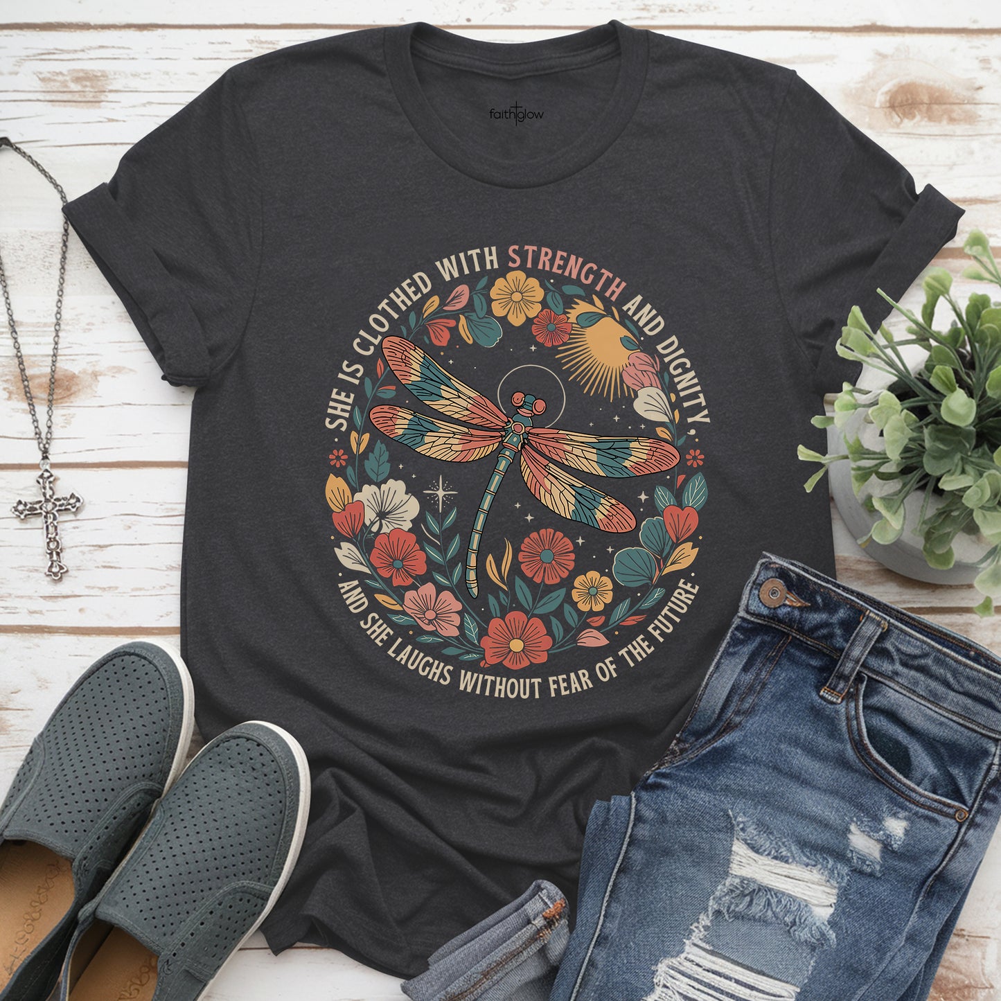 She Is Clothed With Strength And Dignity Christian T Shirt