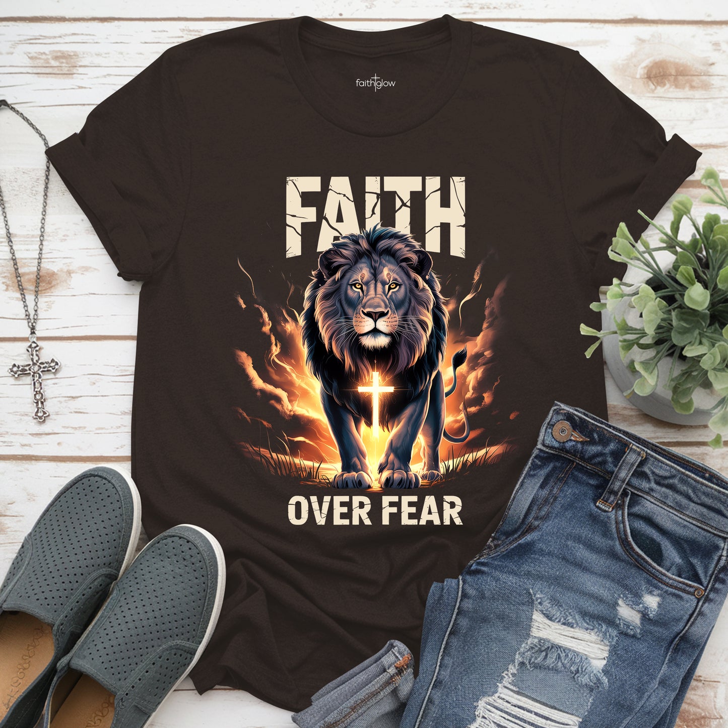 Faith Over Fear Christian T Shirt