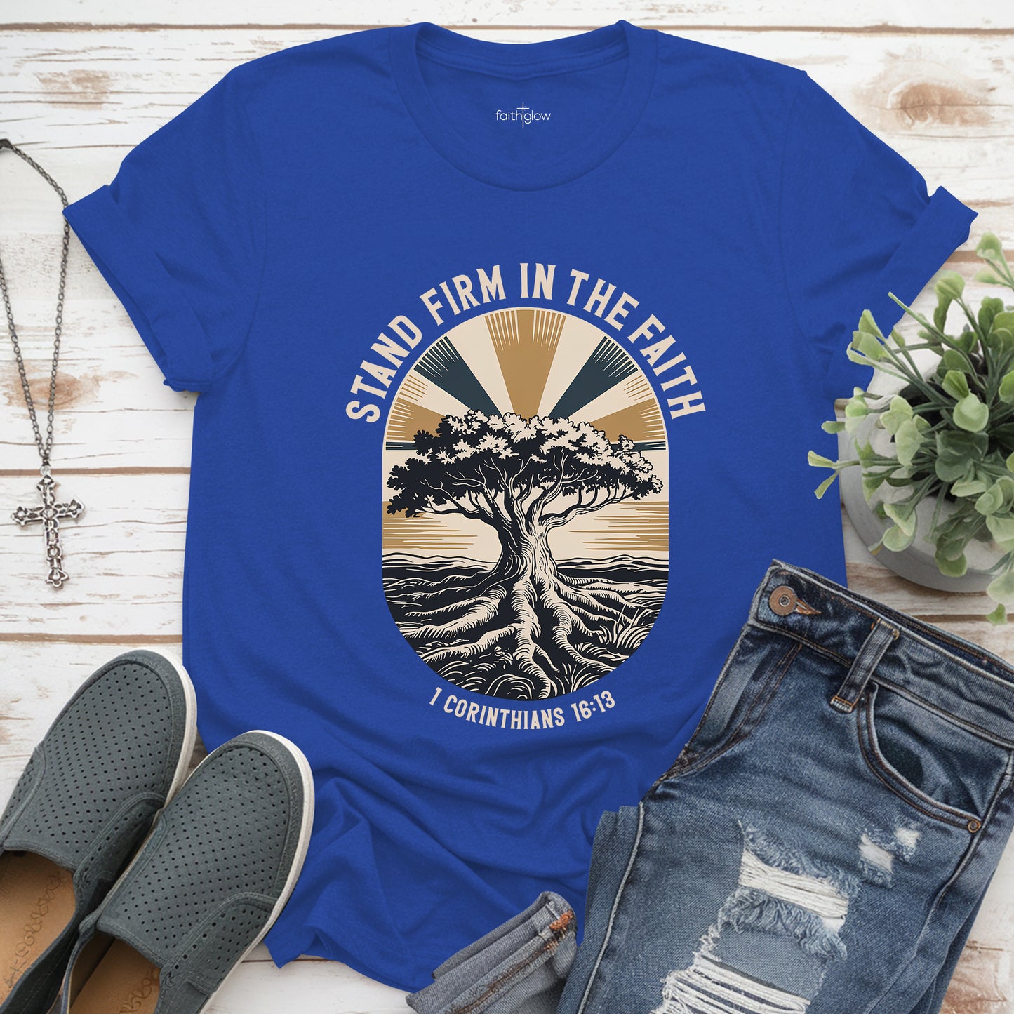 Stand Firm In The Faith Christian T Shirt