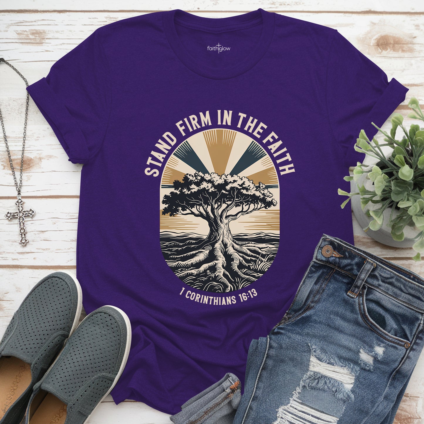 Stand Firm In The Faith Christian T Shirt