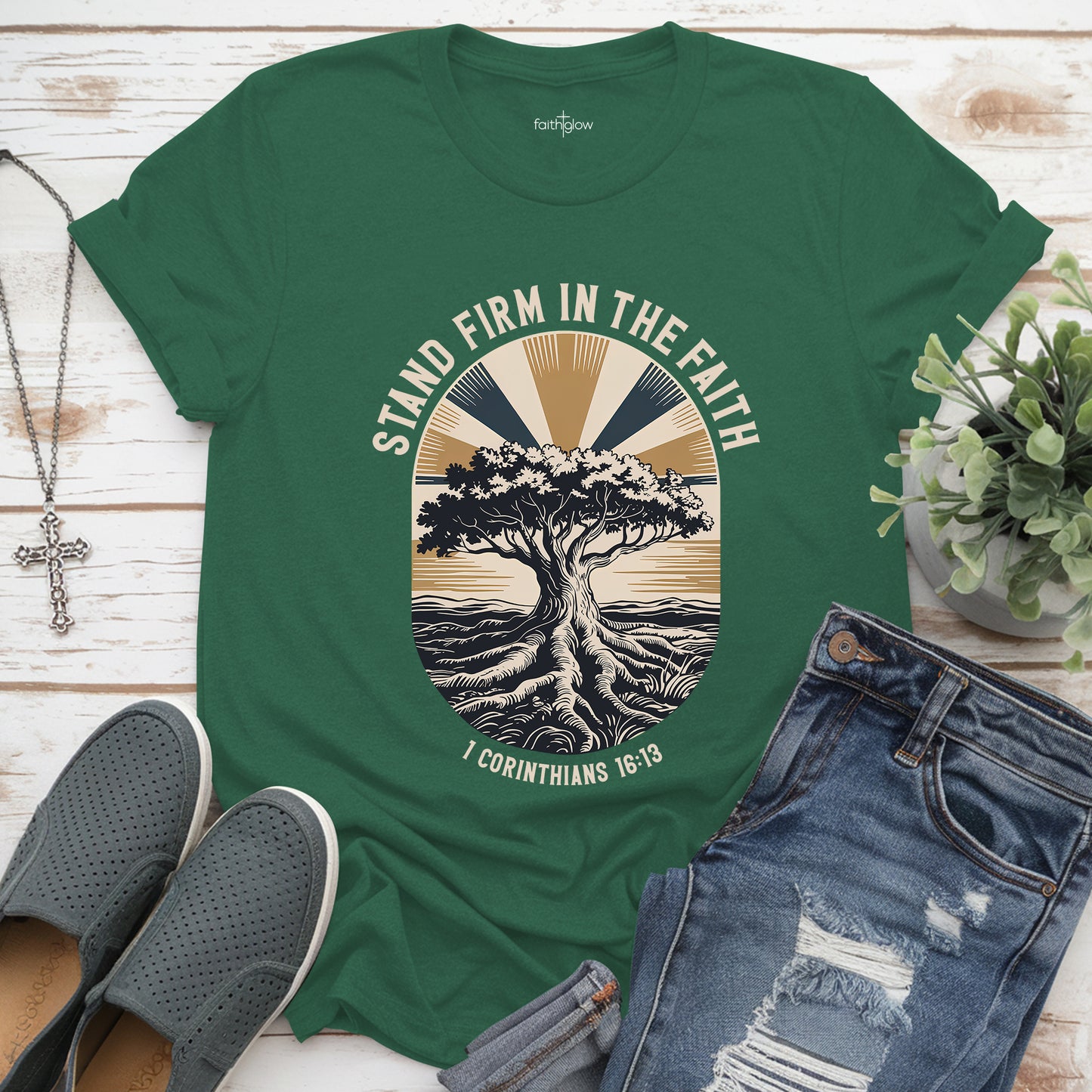 Stand Firm In The Faith Christian T Shirt