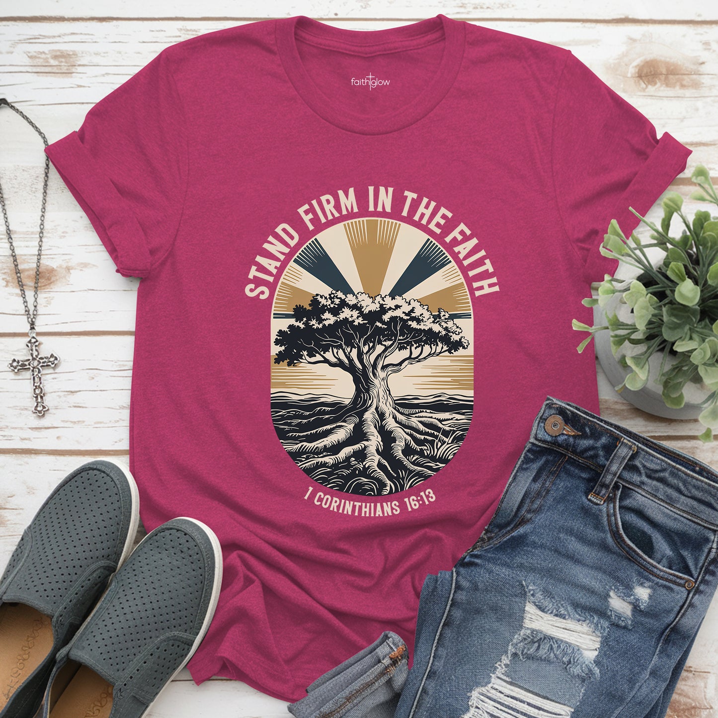 Stand Firm In The Faith Christian T Shirt