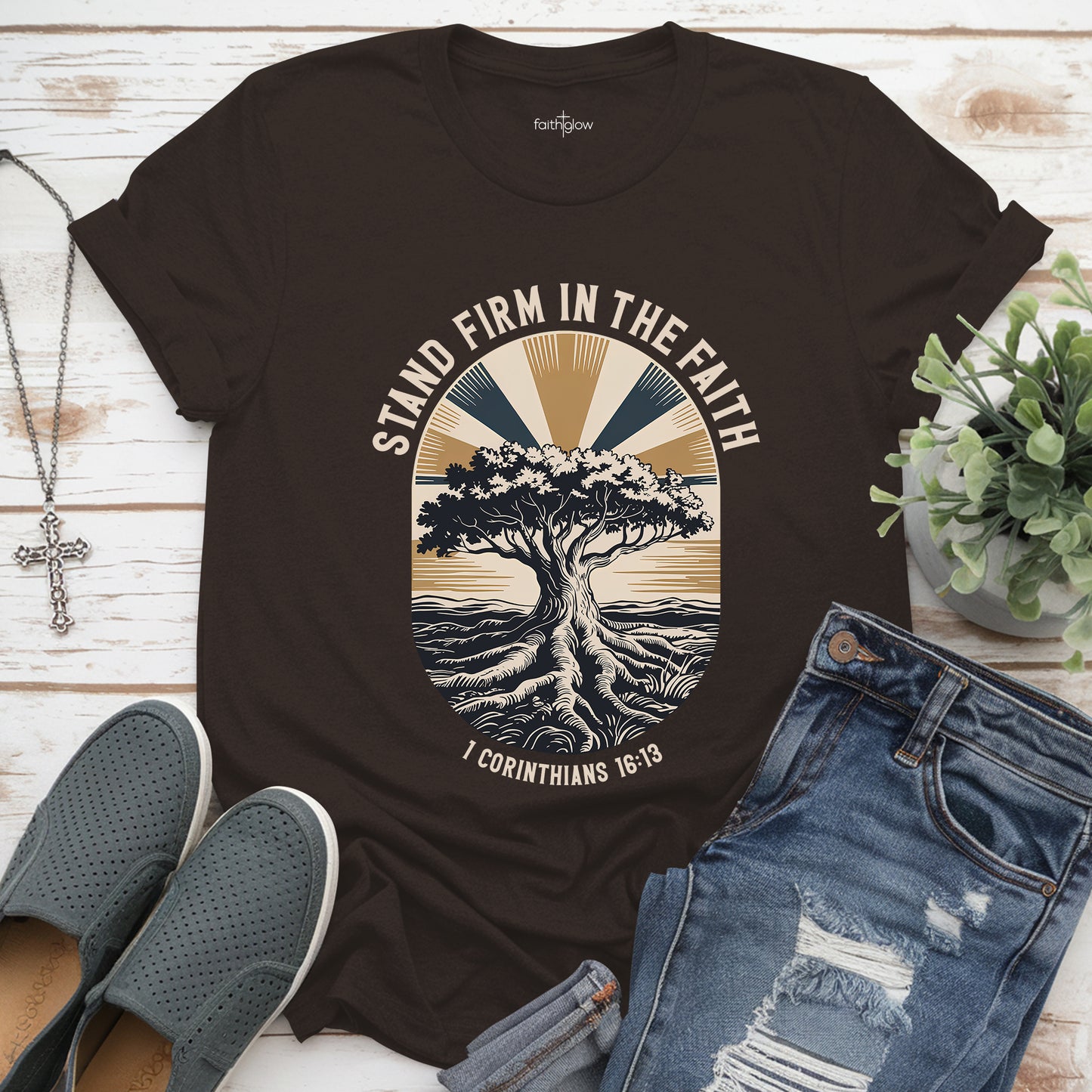 Stand Firm In The Faith Christian T Shirt