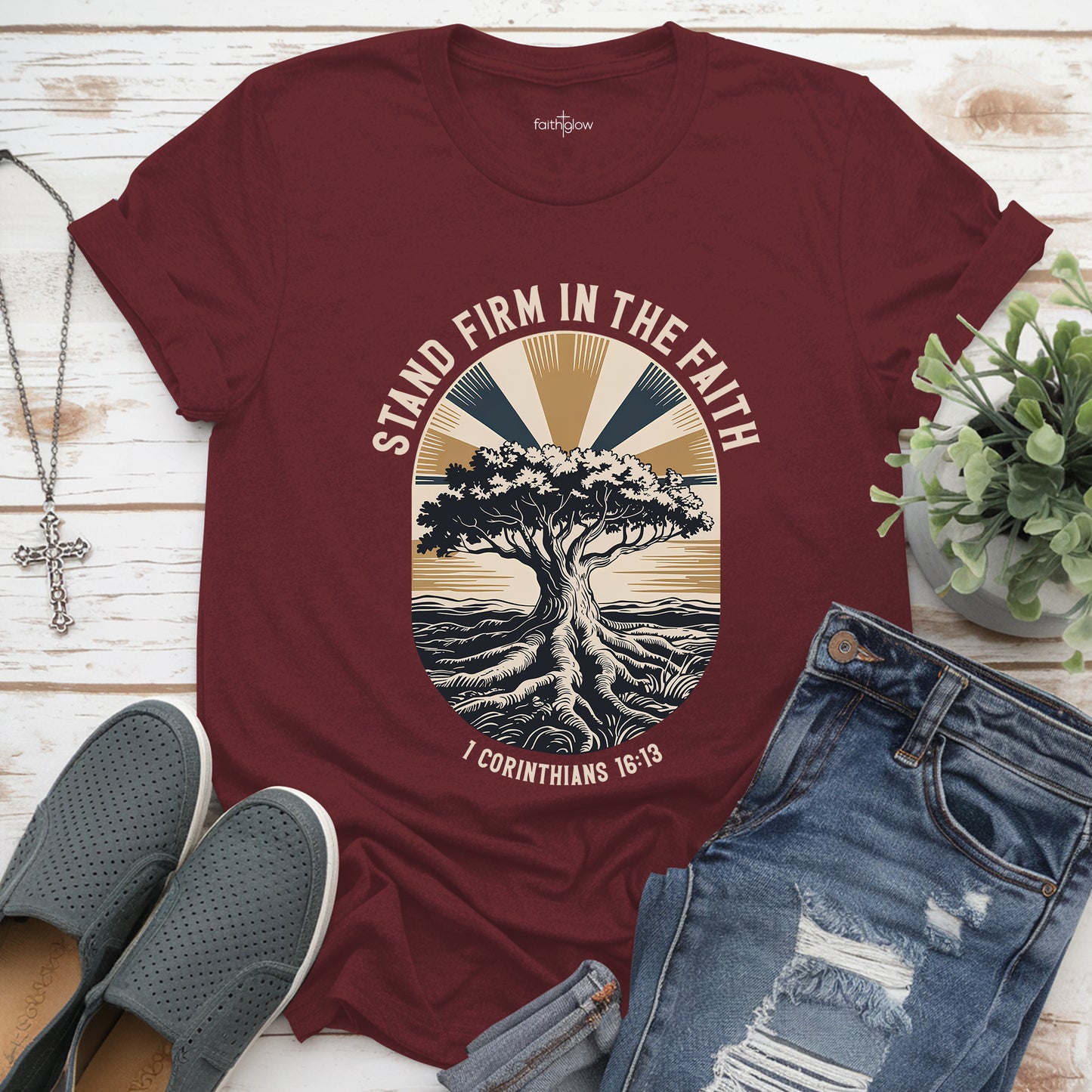 Stand Firm In The Faith Christian T Shirt