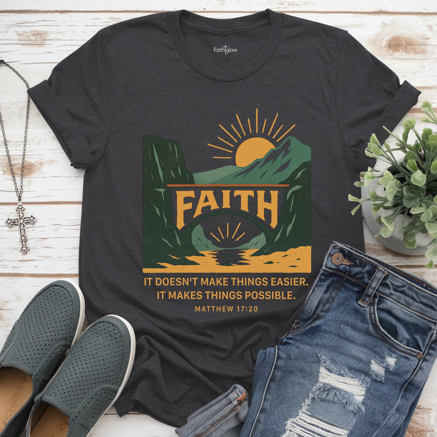 It Doesn’t Make Things Easier It Makes Things Possible Christian T Shirt
