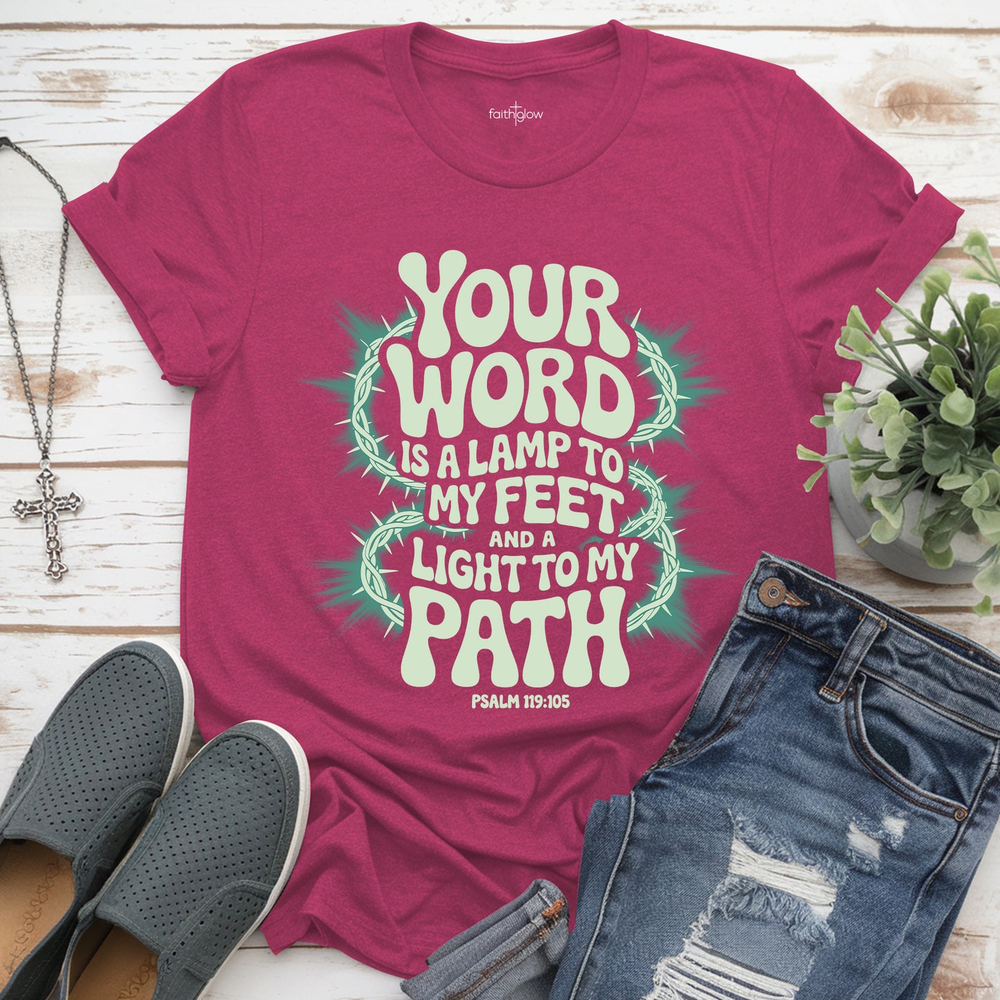 Your Word Is A Lamp To My Feet And A Light To My Path Christian T Shirt
