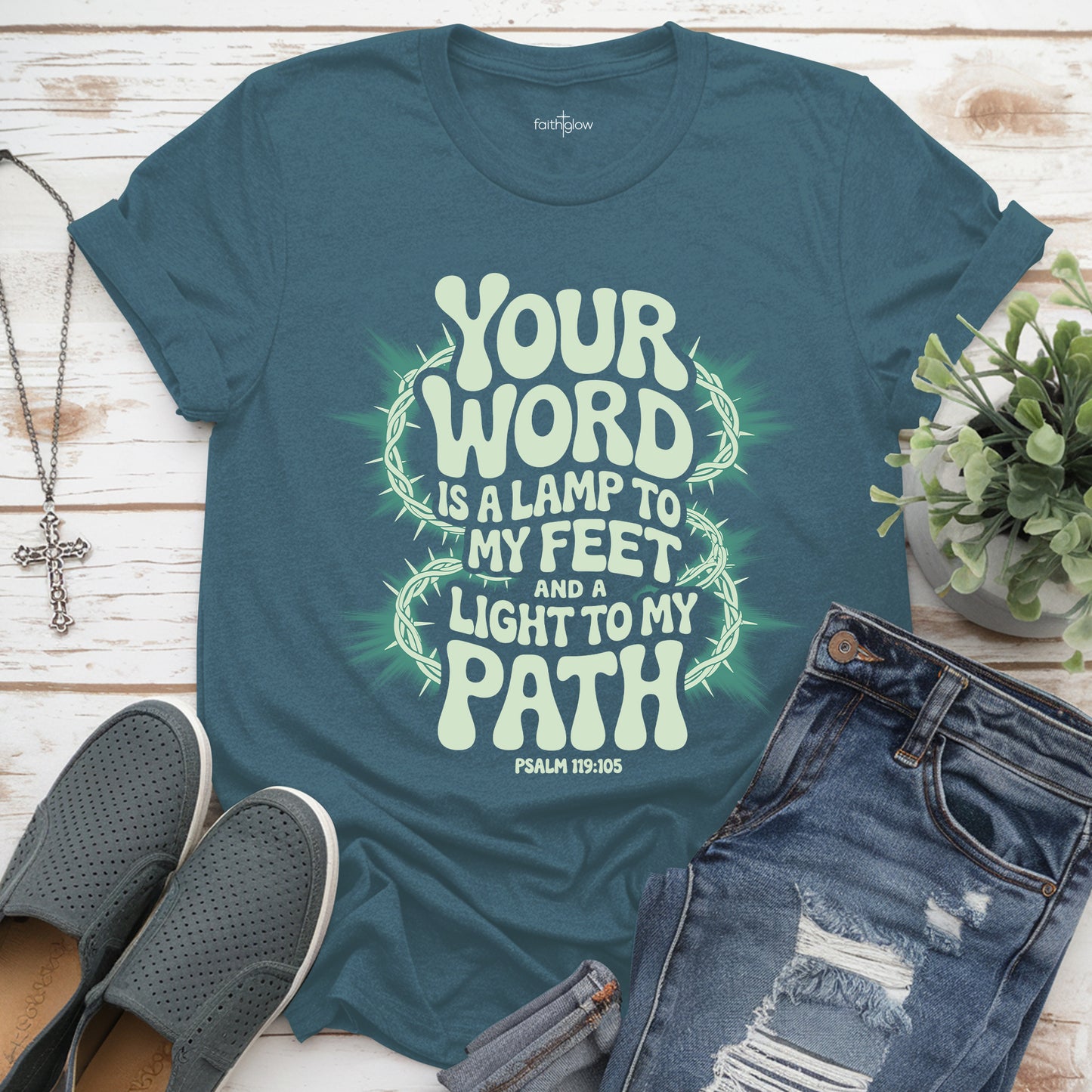 Your Word Is A Lamp To My Feet And A Light To My Path Christian T Shirt