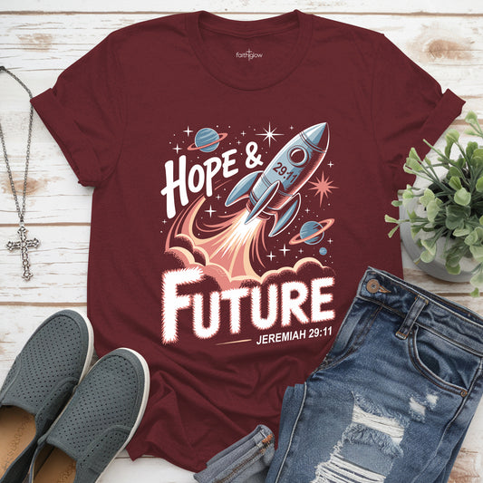 Hope & A Future Jeremiah 29:11 Christian T Shirt