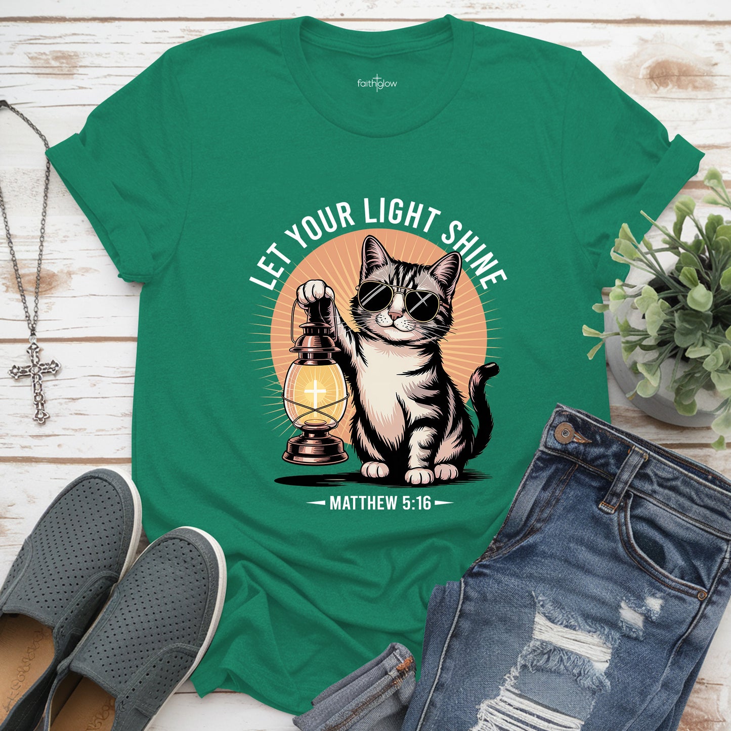 Be The Light Matthew 5:16 Christian T Shirt