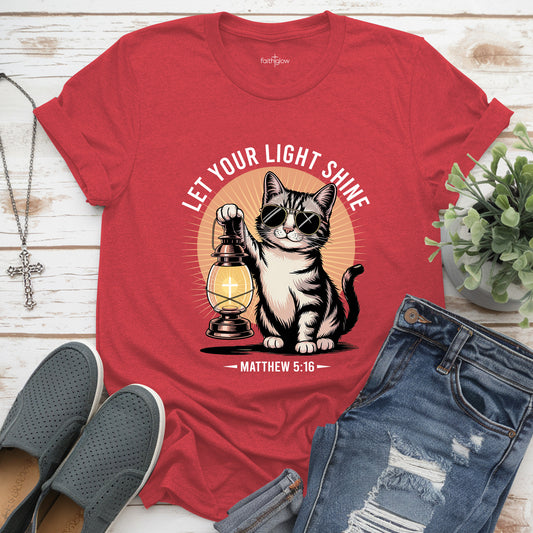 Be The Light Matthew 5:16 Christian T Shirt