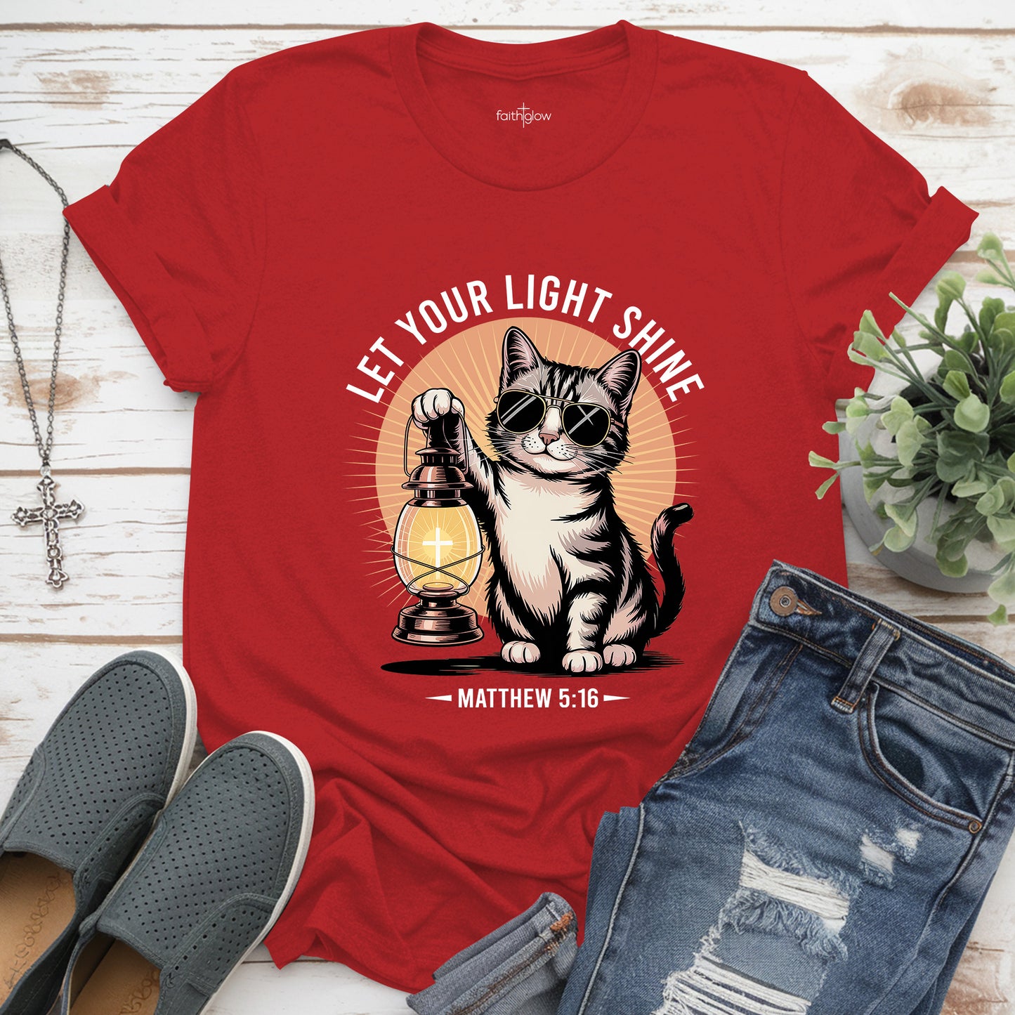 Be The Light Matthew 5:16 Christian T Shirt