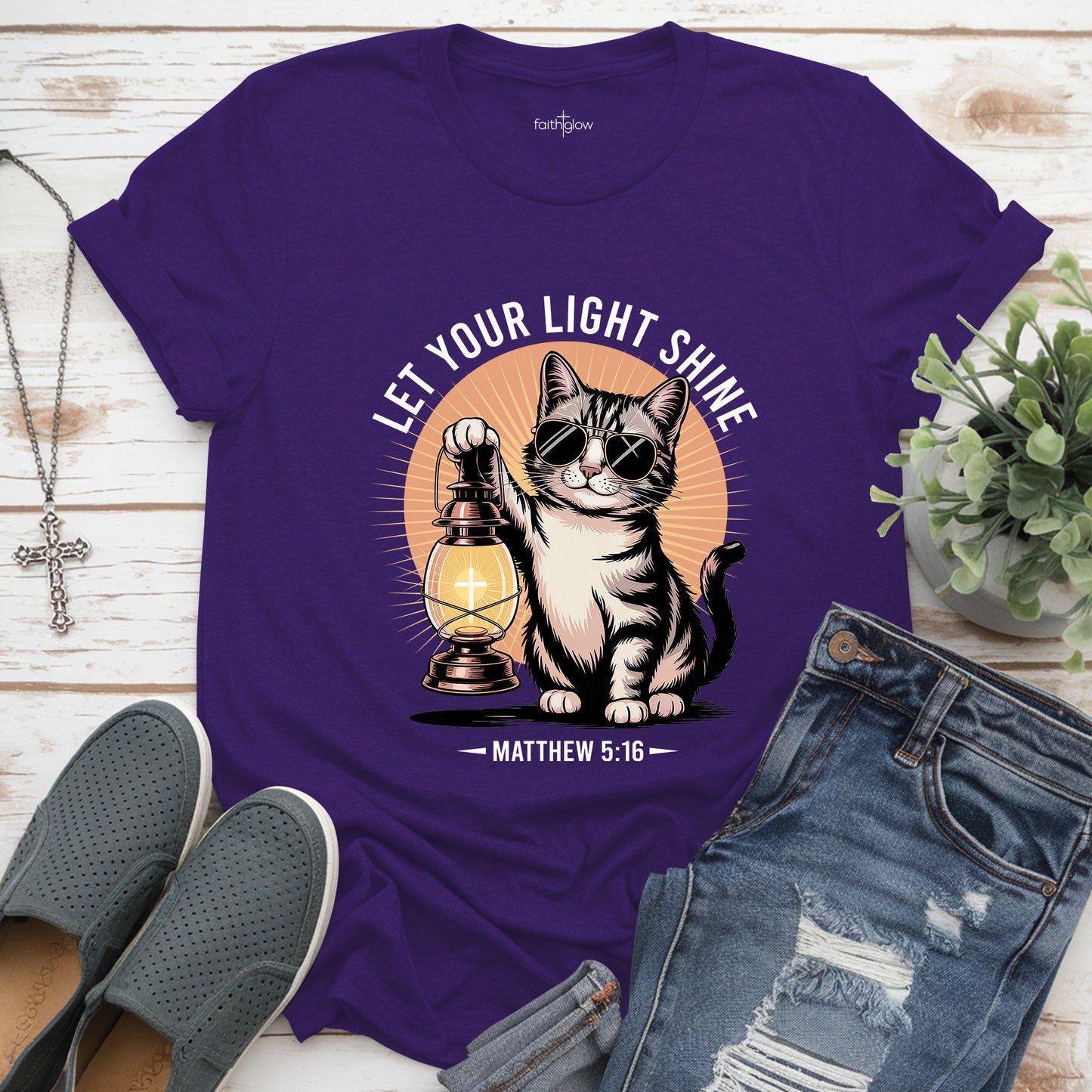 Be The Light Matthew 5:16 Christian T Shirt