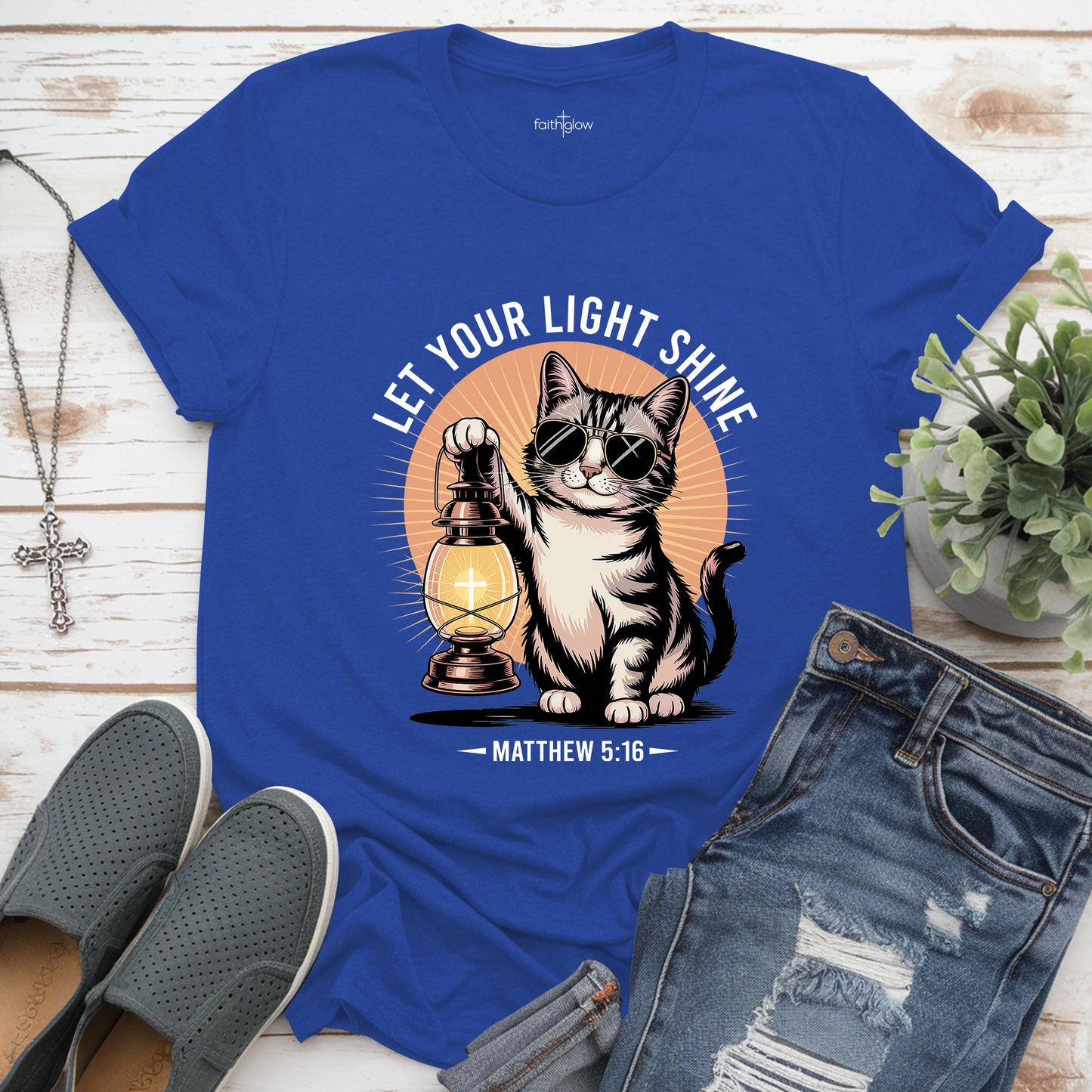 Be The Light Matthew 5:16 Christian T Shirt