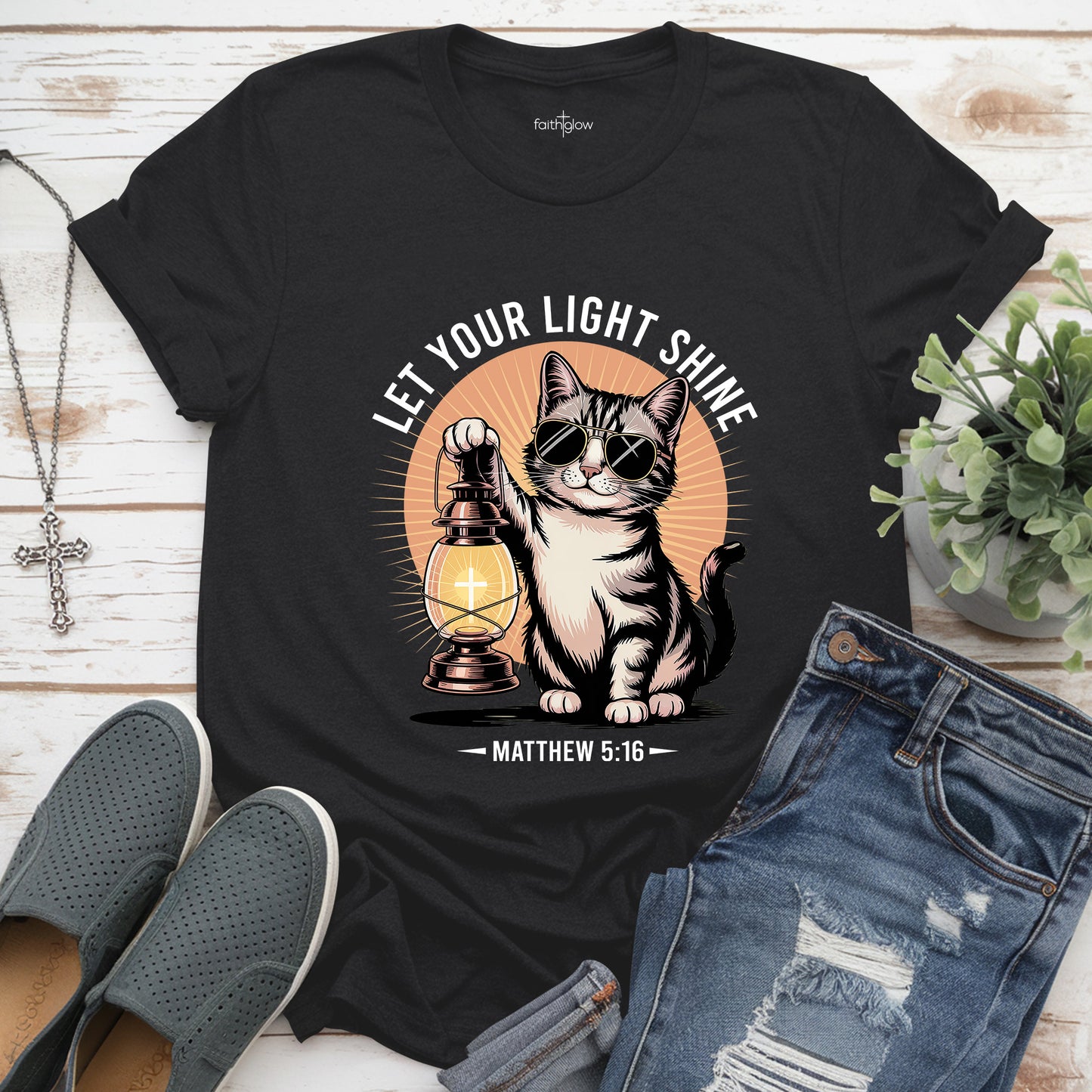 Be The Light Matthew 5:16 Christian T Shirt