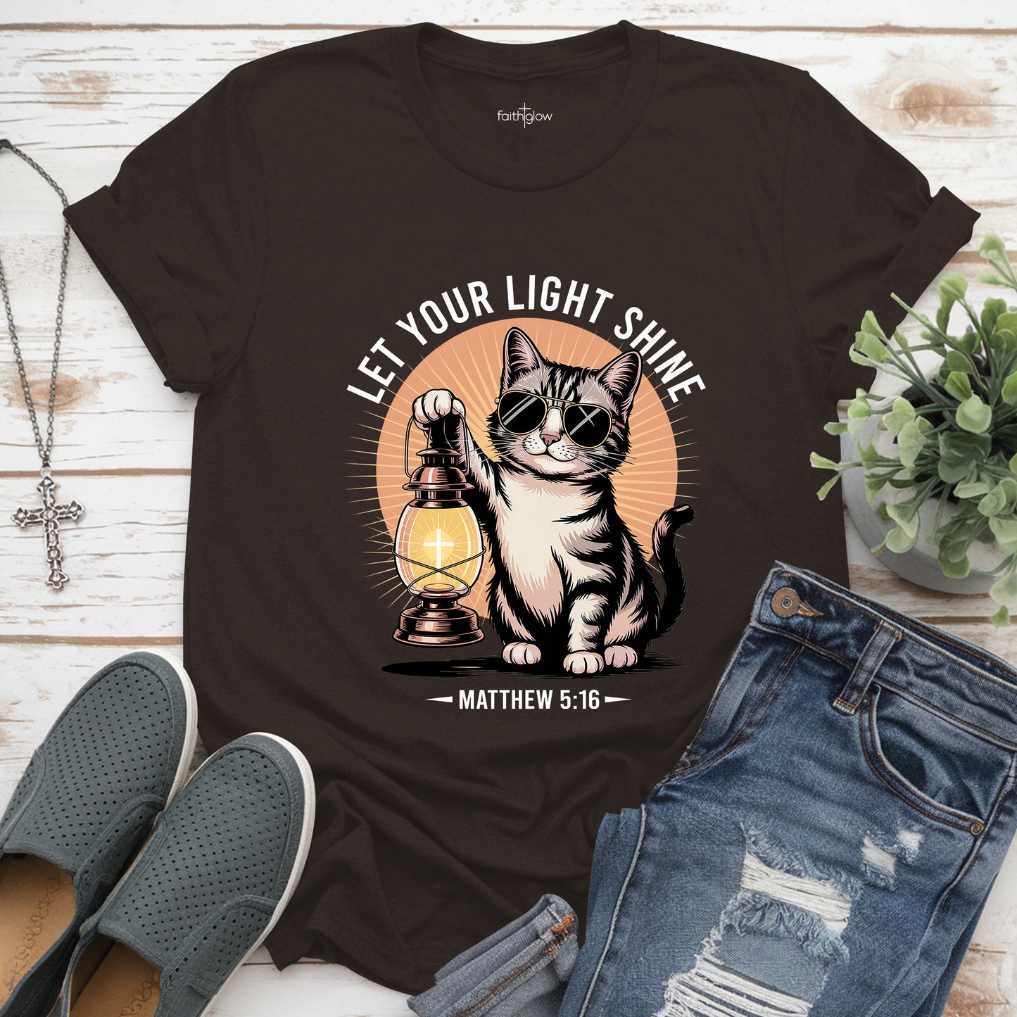 Be The Light Matthew 5:16 Christian T Shirt
