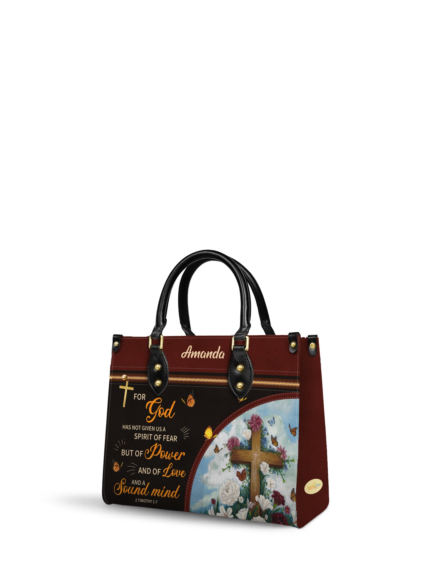 For God Has Not Given Us A Spirit Of Fear Christian Leather Church Bag
