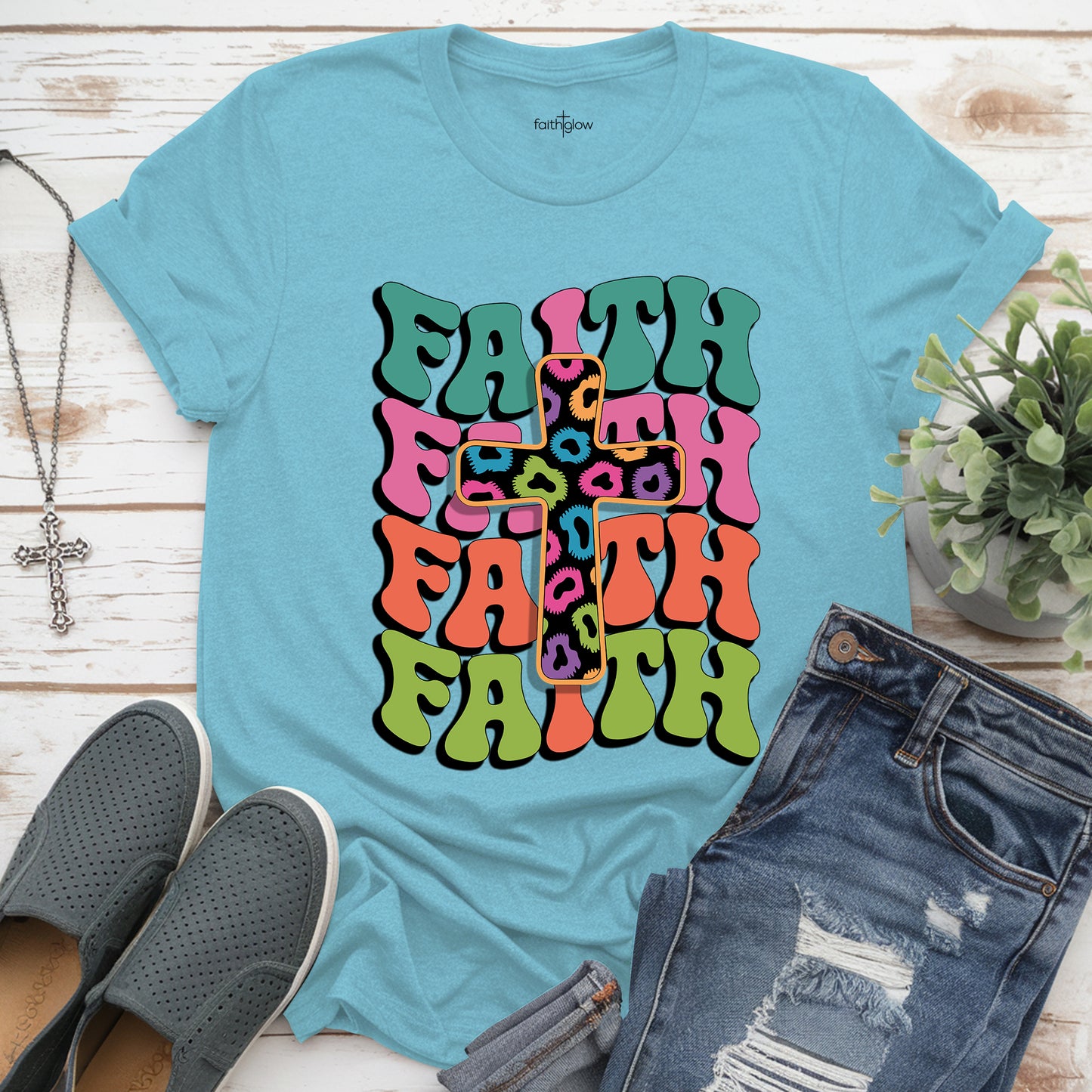 Faith Colorful Christian T Shirt
