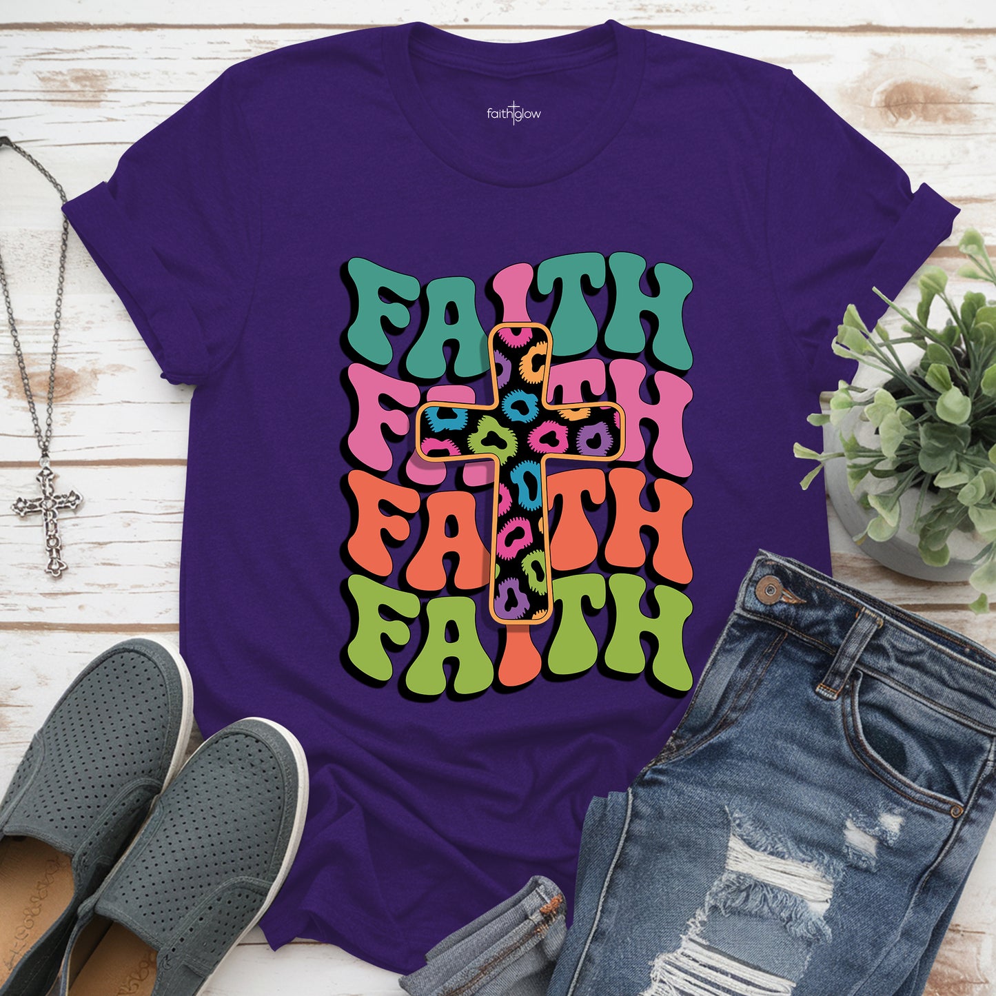 Faith Colorful Christian T Shirt