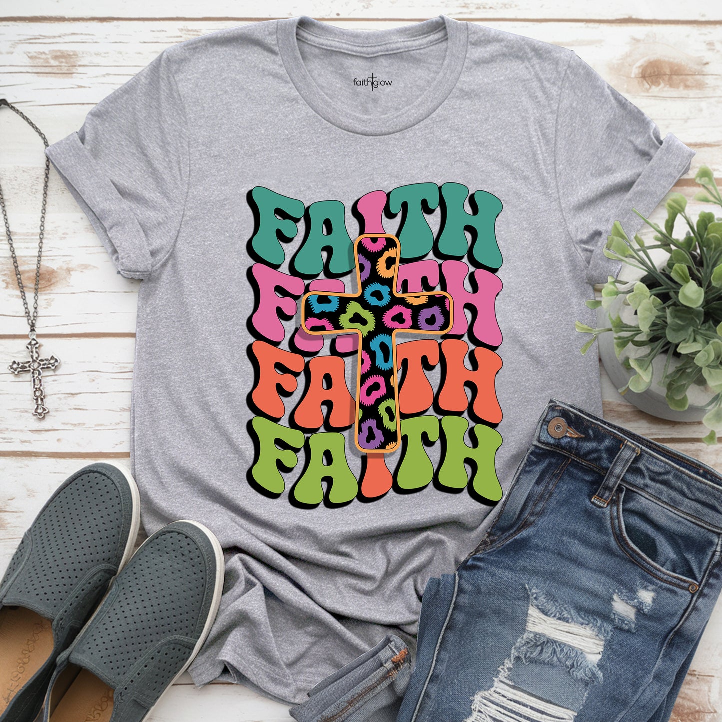 Faith Colorful Christian T Shirt
