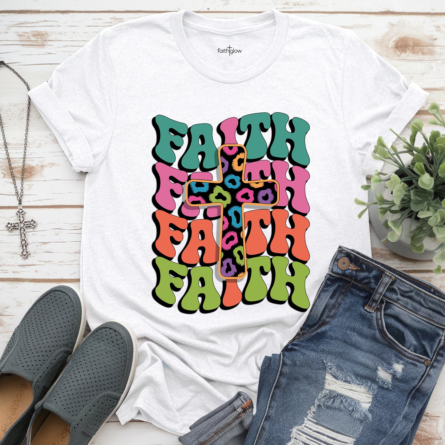 Faith Colorful Christian T Shirt