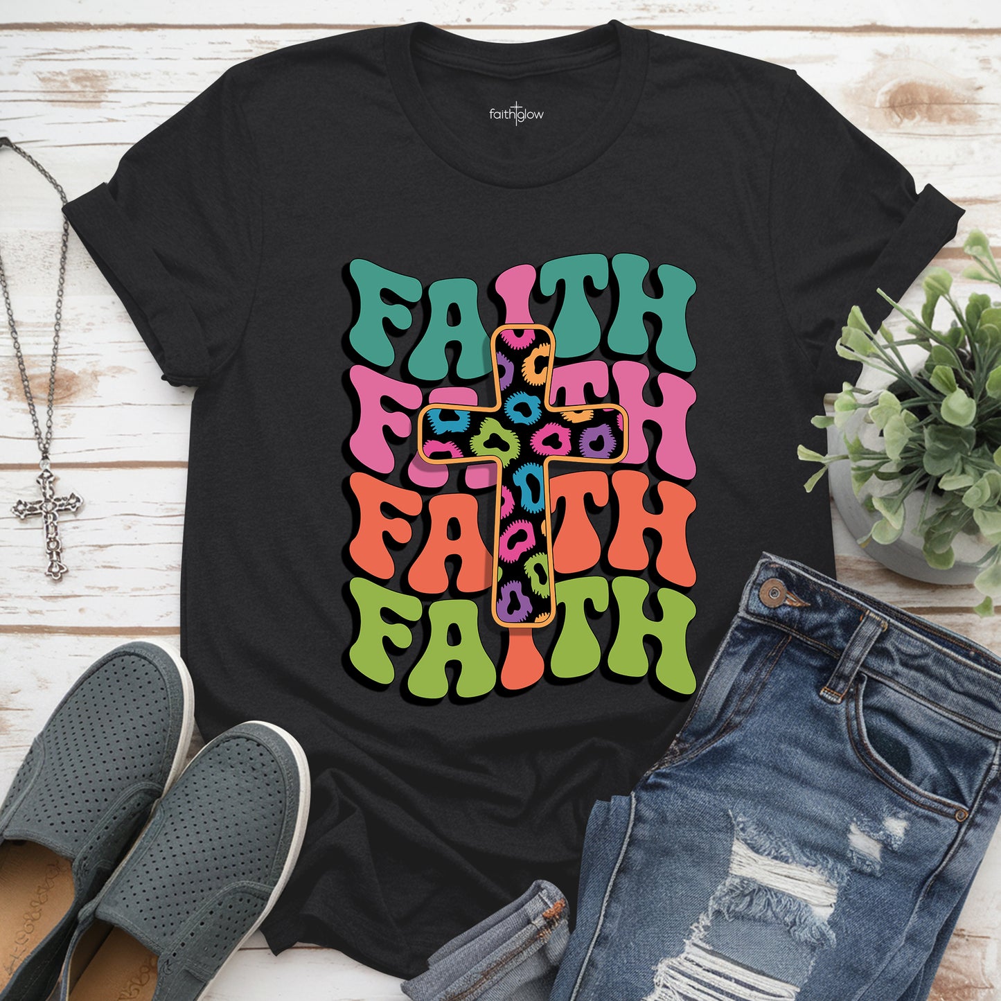Faith Colorful Christian T Shirt