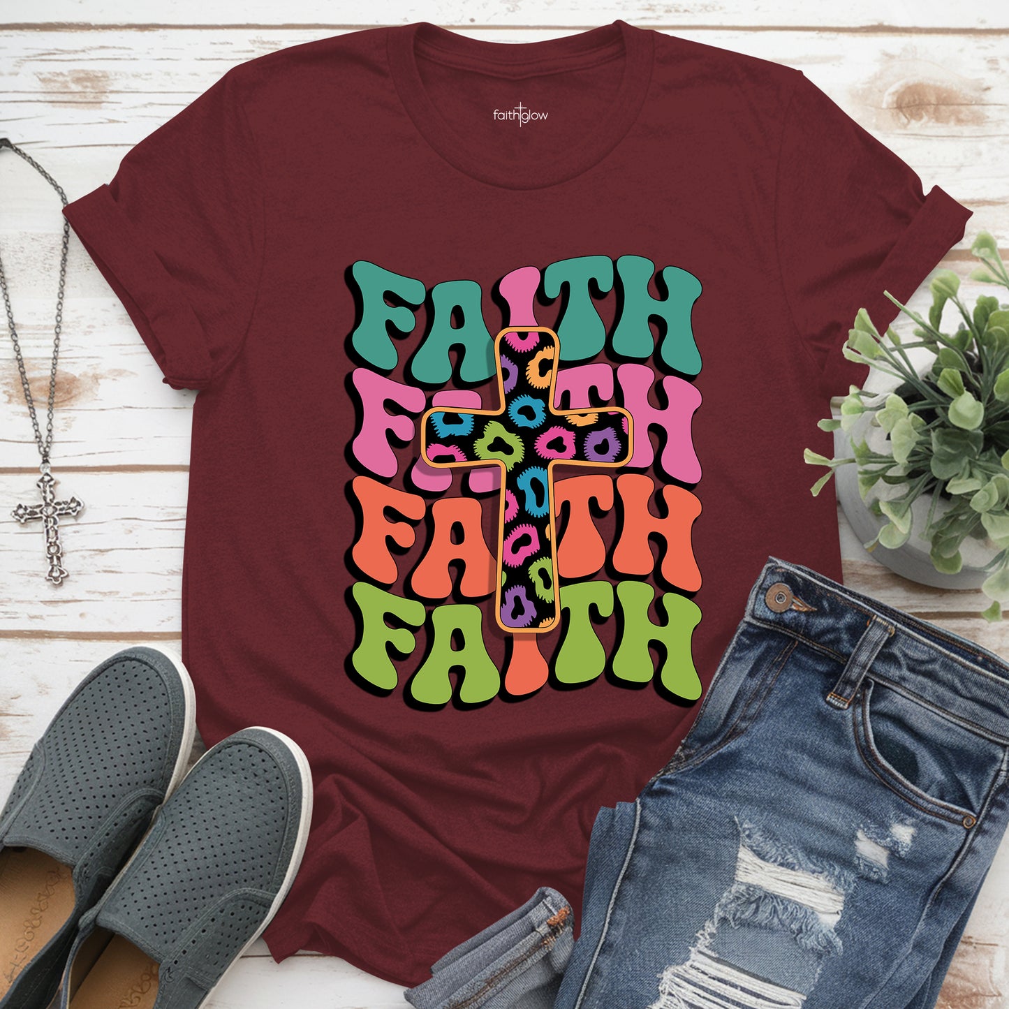 Faith Colorful Christian T Shirt