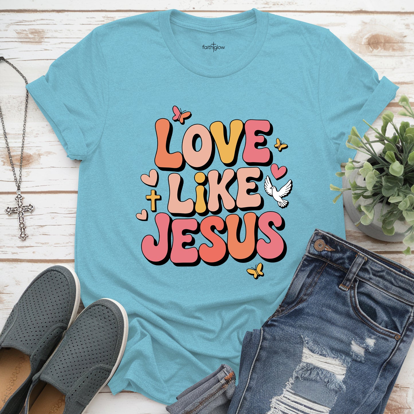 Love Like Jesus Christian T Shirt