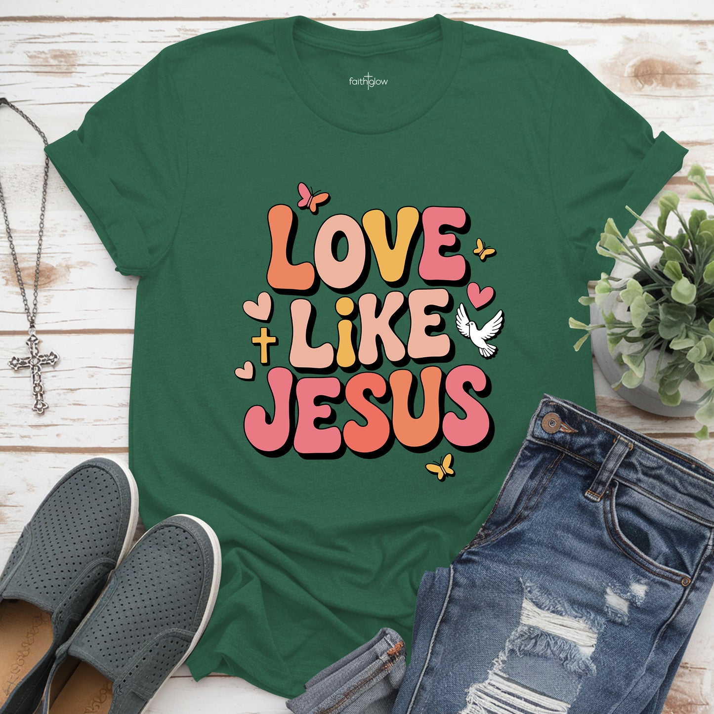 Love Like Jesus Christian T Shirt