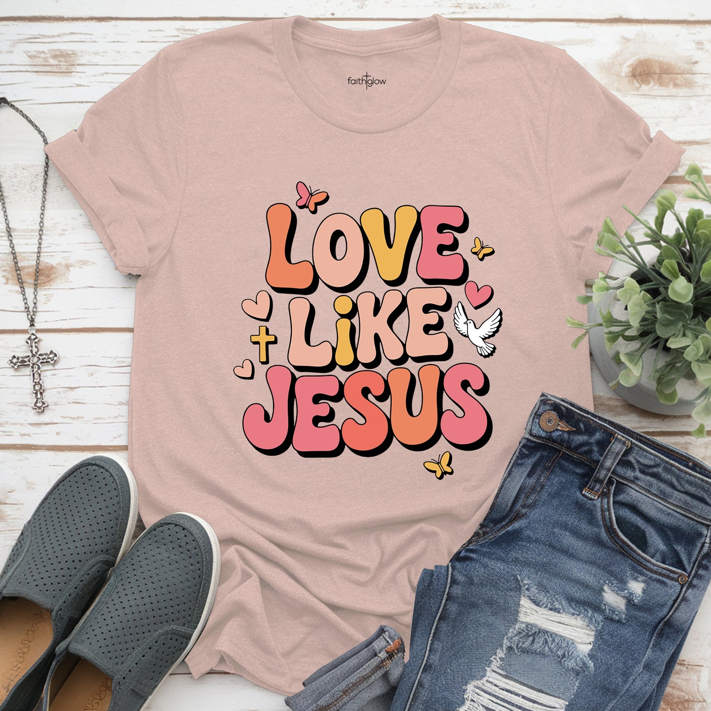 Love Like Jesus Christian T Shirt