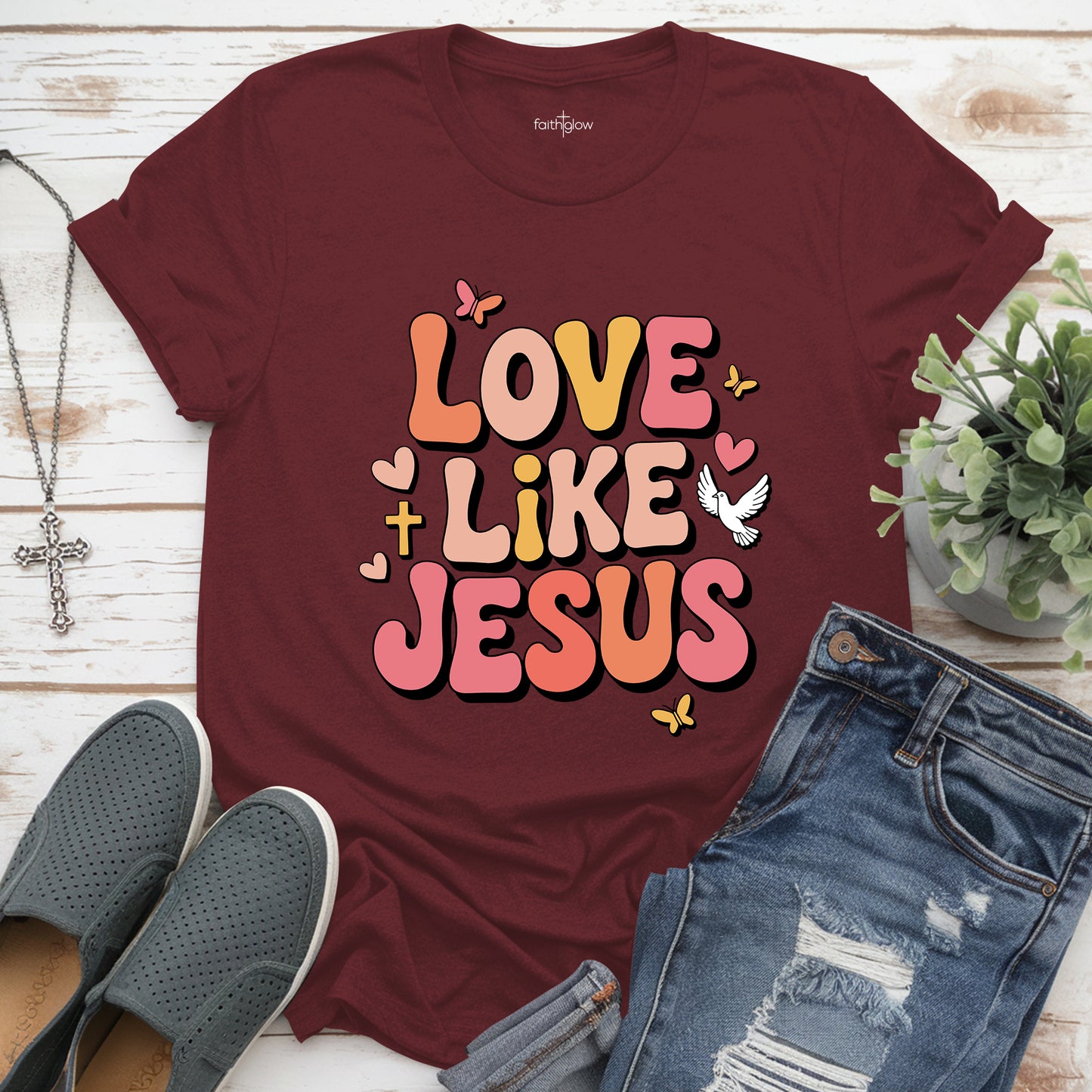 Love Like Jesus Christian T Shirt